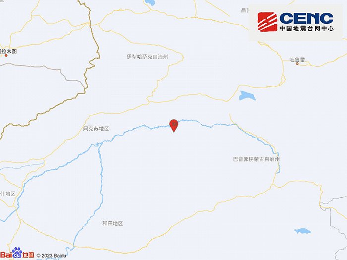 新疆阿克苏地区库车市发生3.0级地震，震源深度13千米