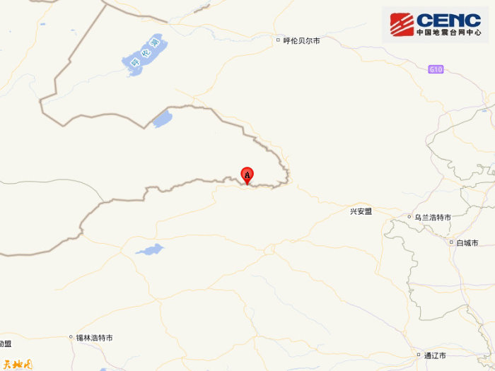 内蒙古锡林郭勒盟东乌珠穆沁旗附近发生4.3级左右地震