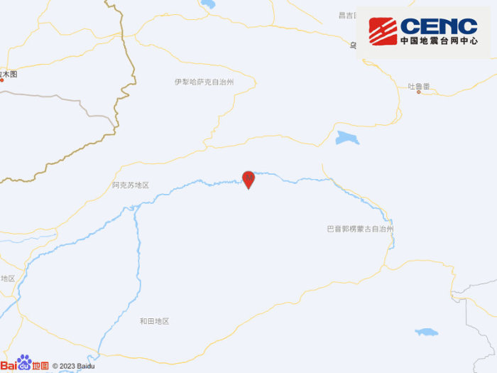 新疆巴音郭楞州尉犁县发生5.0级地震，震源深度20千米